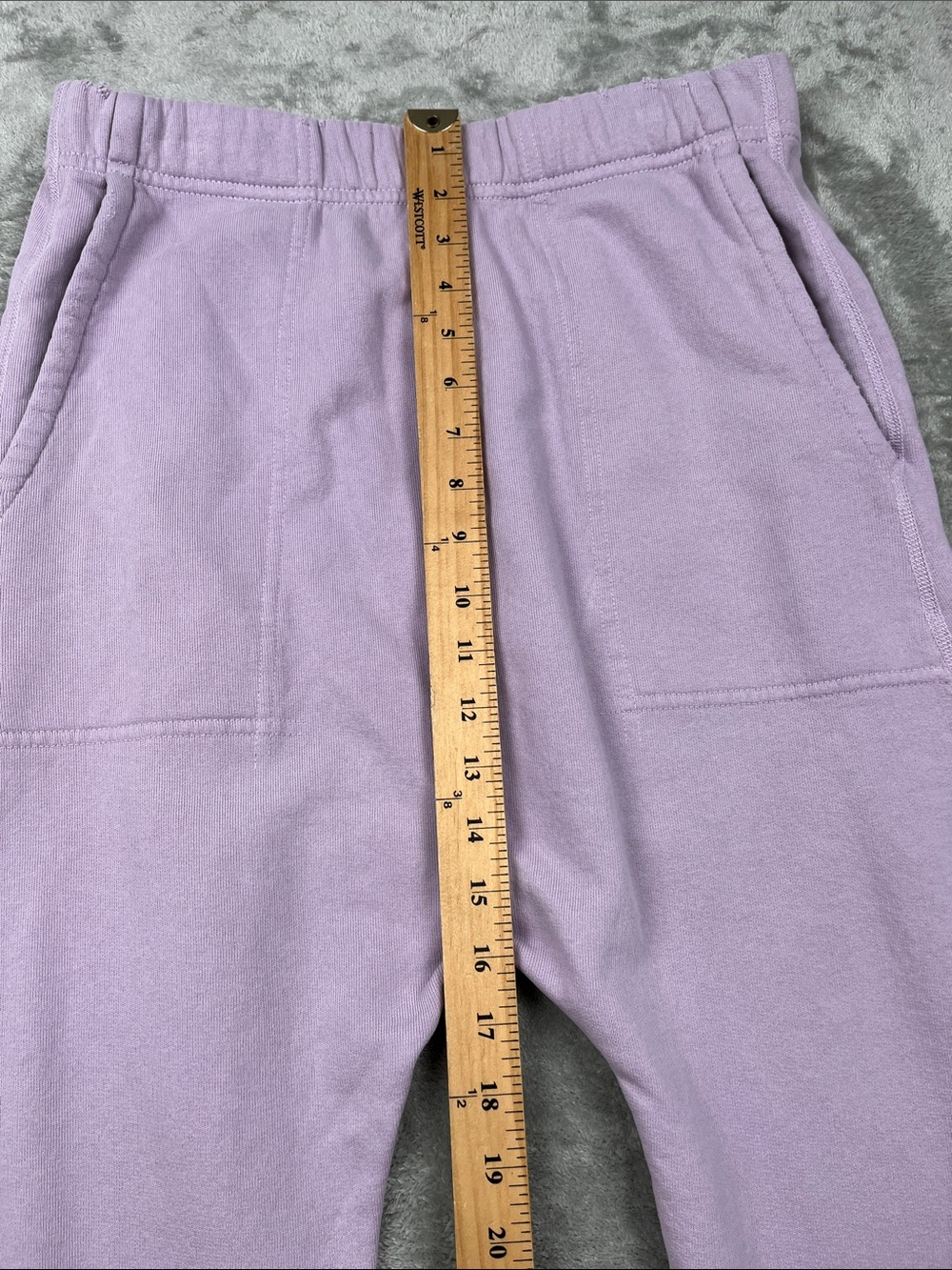 Nili Lotan S Purple 100% Cotton Harem Pocket French Terry Sweatpants - Picture 3 of 12